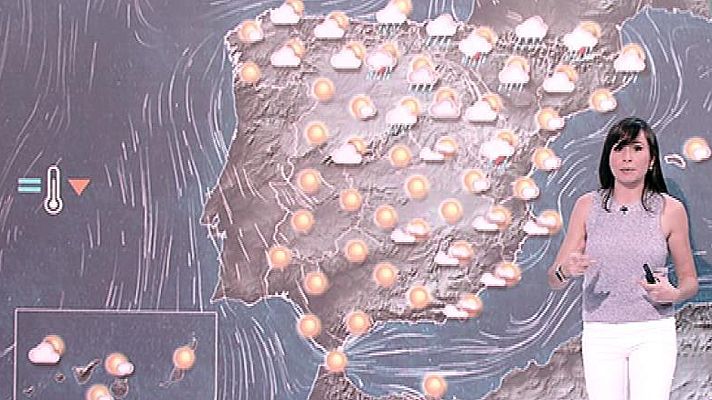 El tiempo - Lluvias en el norte y temperaturas altas el fin de semana