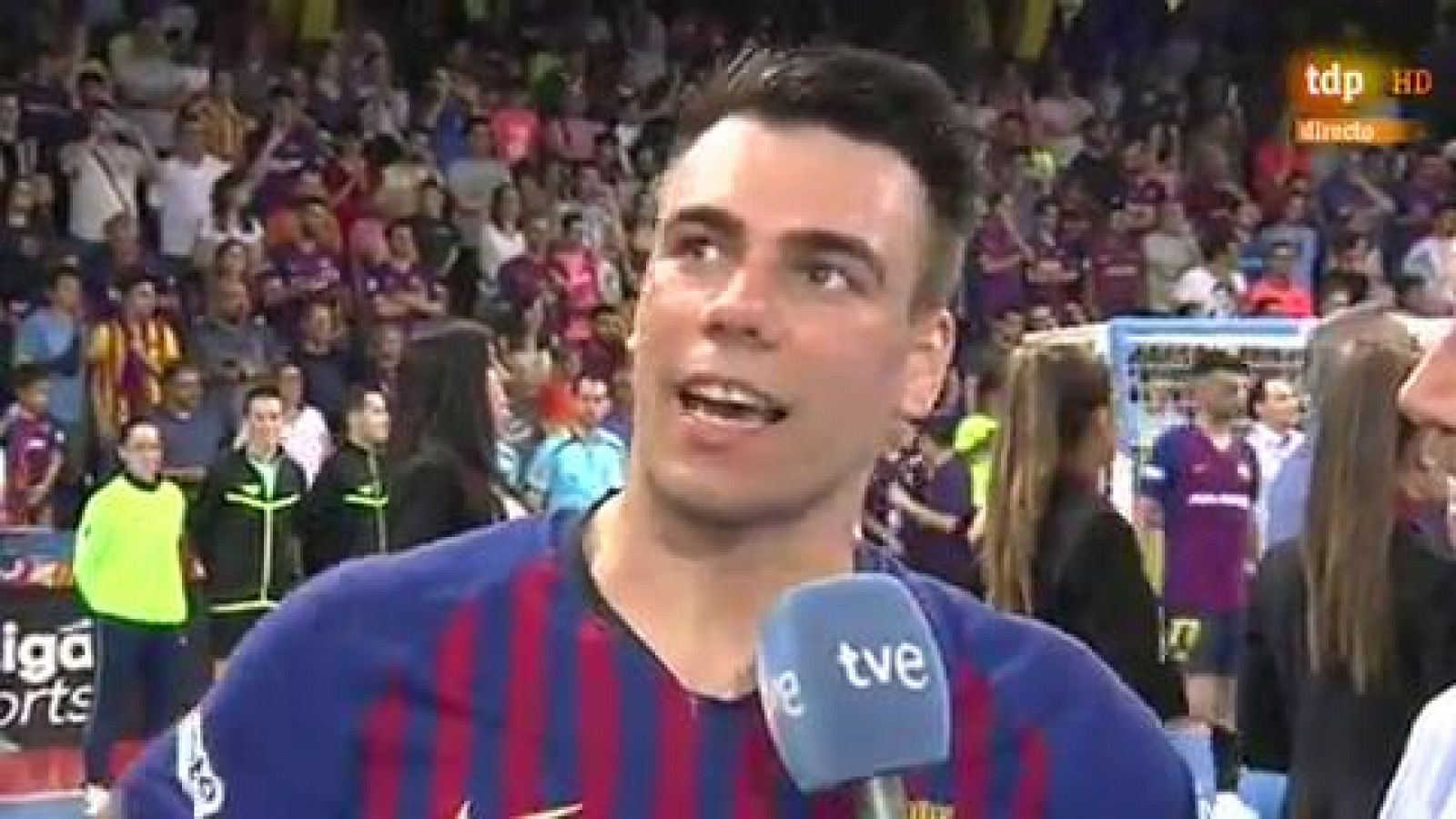 Fútbol sala | Sergio Lozano: "Es muy difícil ganar, disfrutemos este título" - RTVE.es