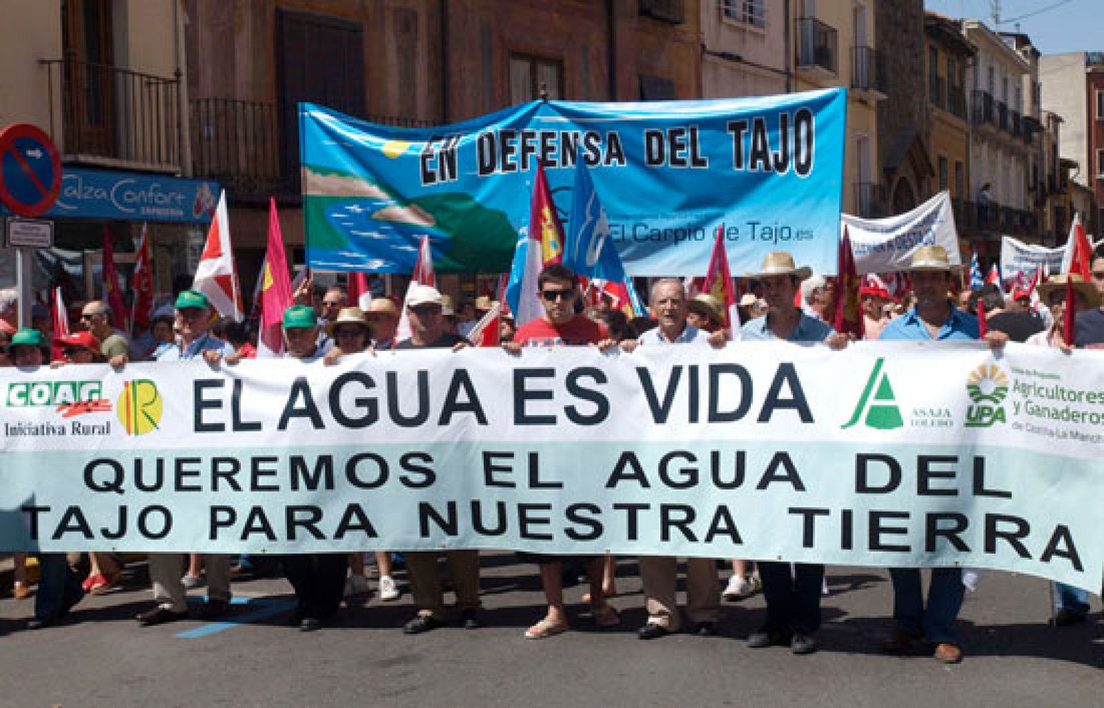 Manifestación contra los trasvases