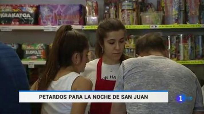 Telediario 1 - Una familia se suele gastar unos 30 euros de media en petardos