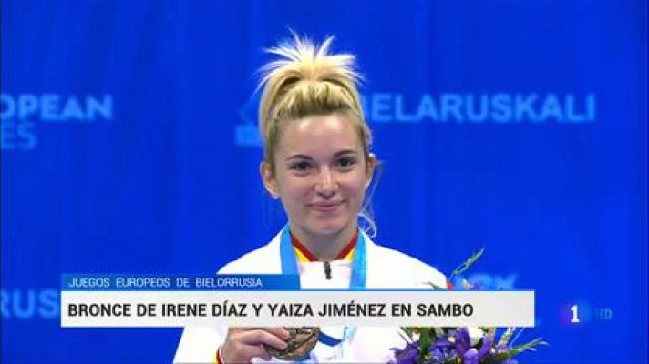Telediario 1 - Irene Díaz y Yaiza Jiménez ganan sendos bronces en sambo