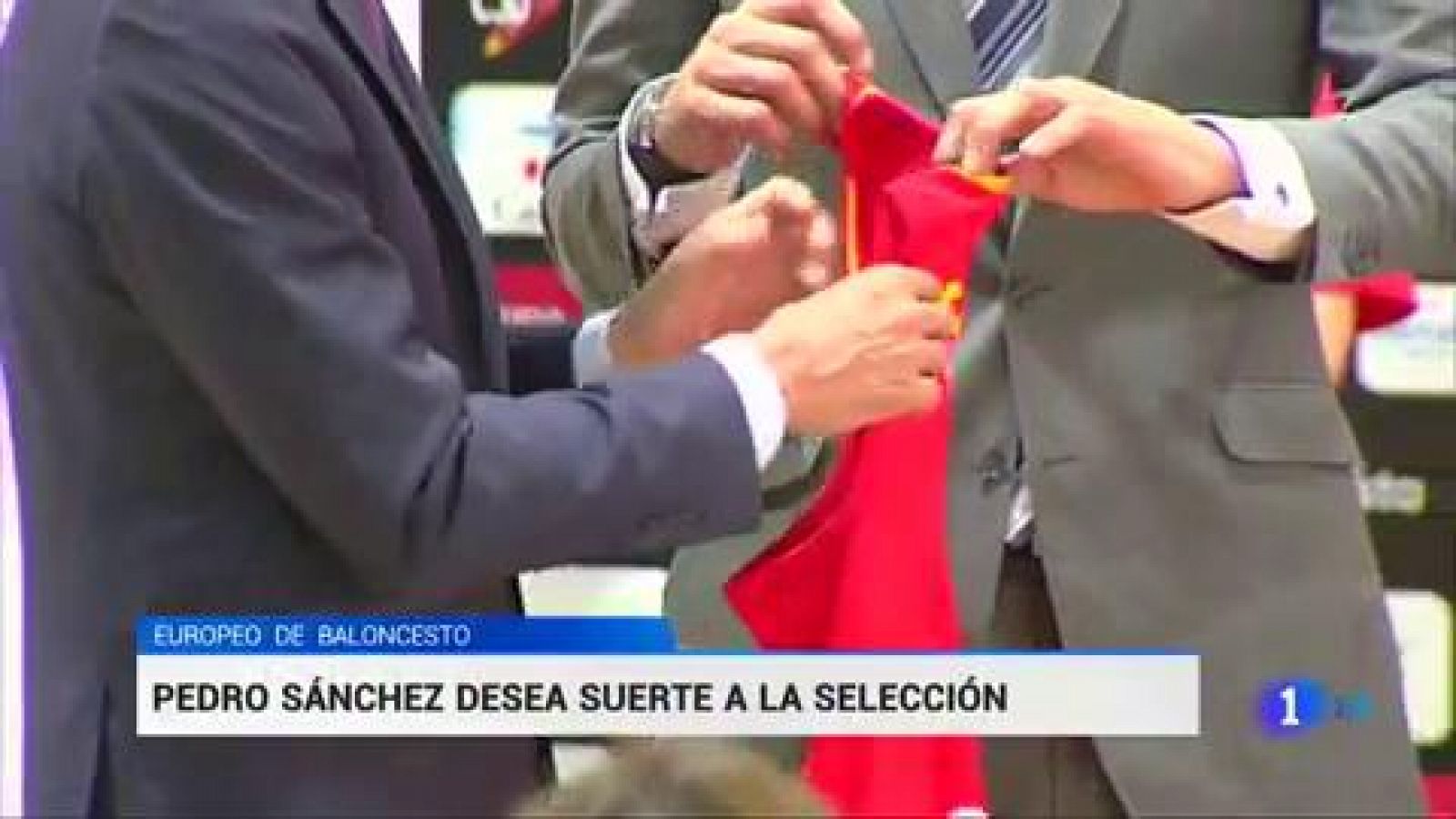 Eurobasket 2019 - Pedro Sánchez a la selección: "Sois ejemplo de muchas cosas buenas" | Ver