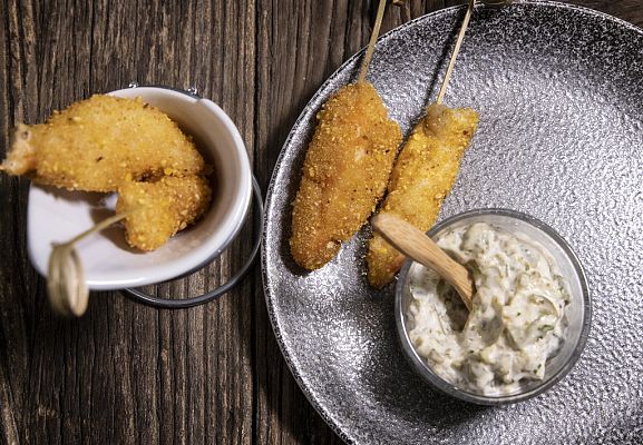 RTVE Cocina - "Brochetas de langostinos" de Dani García