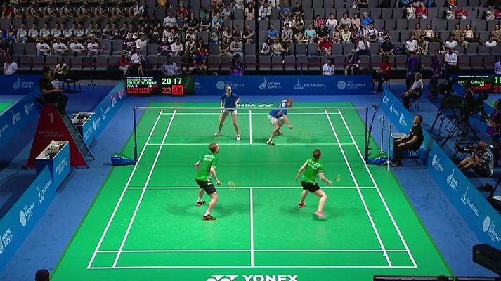  - Bádminton Dobles Mixtos: Francia - Irlanda