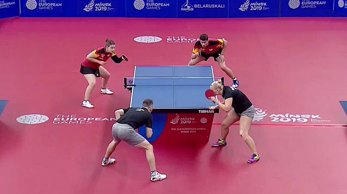  - Tenis de Mesa 2ª Semifinal Dobles Mixtos:Eslovaquia-Alemania