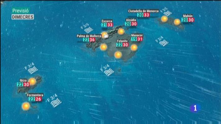 Informatiu Balear - El temps a les Illes Balears - 25/06/19