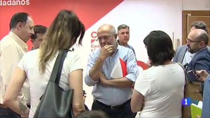 Telediario 1 - Igea defiende la abstención en la investidura de Sánchez y la dirección de Cs se mantiene en el "no"