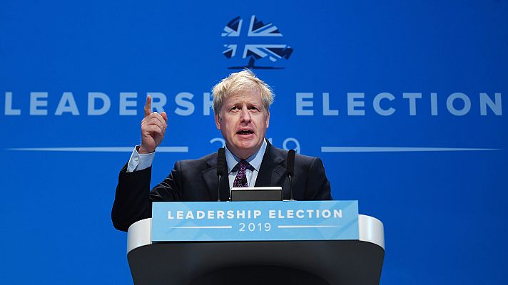 Telediario 1 - Boris Johnson promete 'Brexit' el 31 de octubre