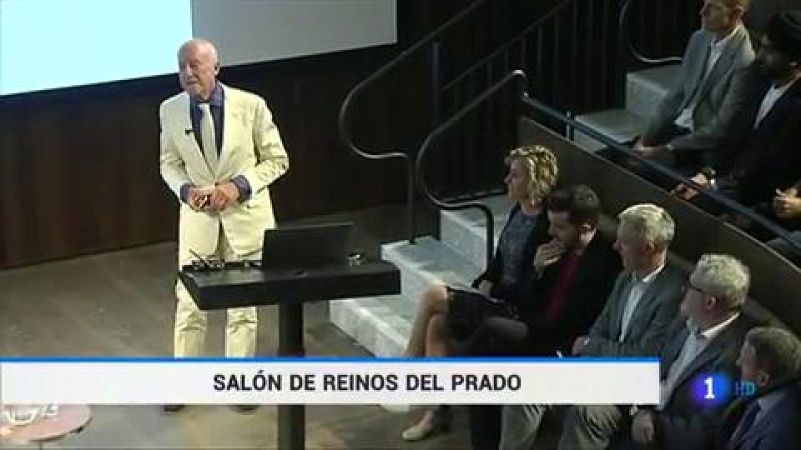 Telediario 1: Norman Foster presenta en Londres su proyecto para recuperar recuperar el salón de reinos del Museo del Prado | RTVE Play