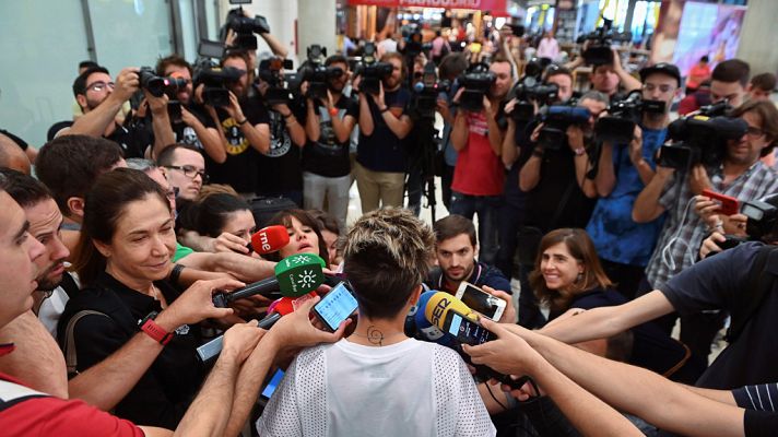 Telediario 1 - Gran recibimiento a la selección española tras el Mundial de Francia
