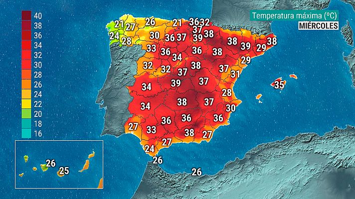 Hoy, temperaturas significativamente altas en el nordeste peninsular