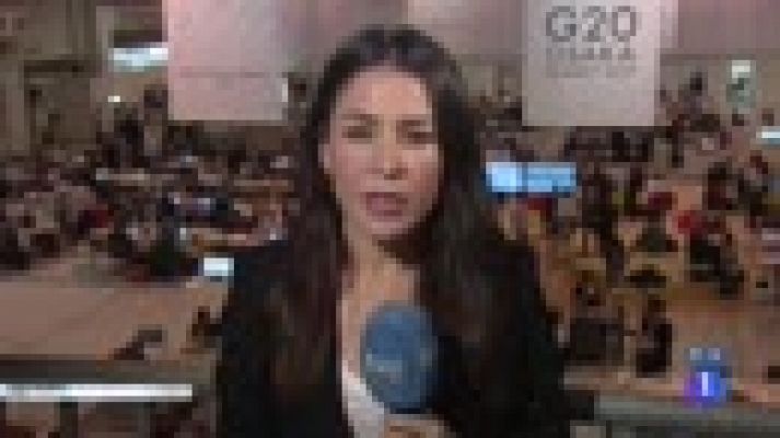 Telediario 1 - Sánchez se reúne con los líderes europeos en un G20 en el que defenderán el multilateralismo