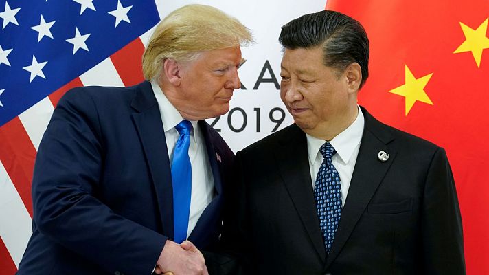 Telediario 1 - Estados Unidos no impondrá nuevos aranceles a China y permite a sus empresas vender sus productos a Huawei