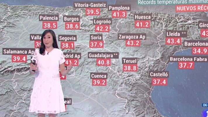 Las temperaturas bajan levemente pero seguirán altas en el centro, Baleares y nordeste