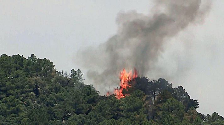 Telediario 1 - Continúa activo el incendio entre Madrid y Toledo que ya ha calcinado cerca de 3.300 hectáreas