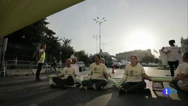 Protestas el primer día moratoria en las multas a los infractores que entren en Madrid Central