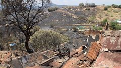Los bomberos logran extinguir uno de los focos del incendio en Madrid