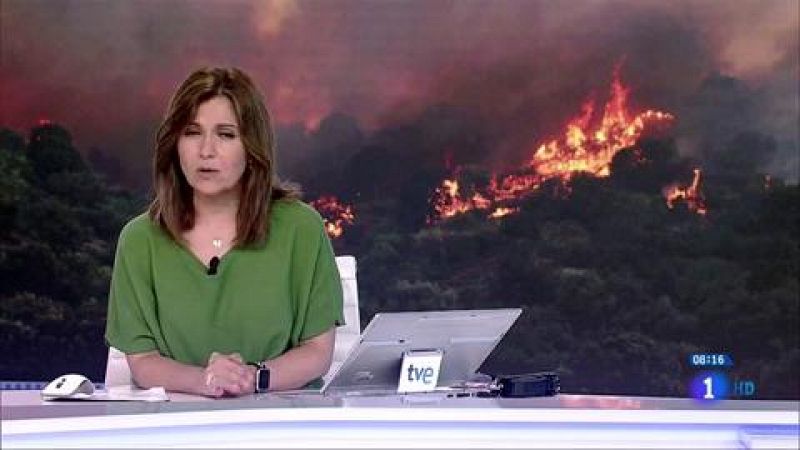 Los bomberos logran extinguir uno de los focos del incendio en Madrid 