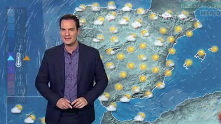 El tiempo - Temperaturas altas en valles del Ebro y Tajo, y lluvias en el norte