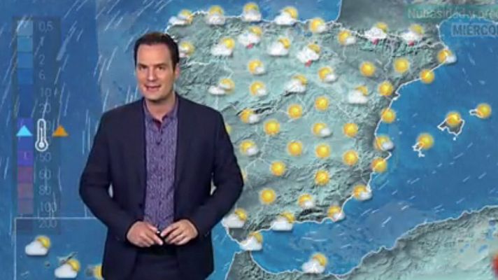 Temperaturas altas en valles del Ebro y Tajo, y lluvias en el norte