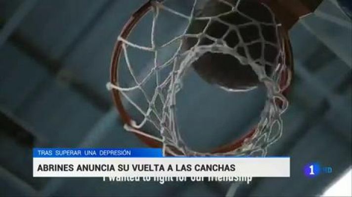 Telediario 1 - Abrines anuncia su vuelta a las canchas