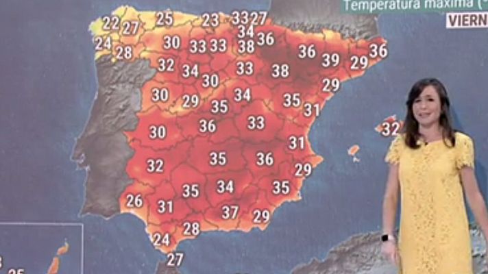 El riesgo por calor y tormentas afectará este jueves a 14 provincias