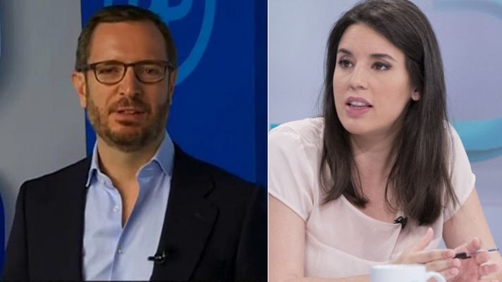 Irene Montero. Javier Maroto