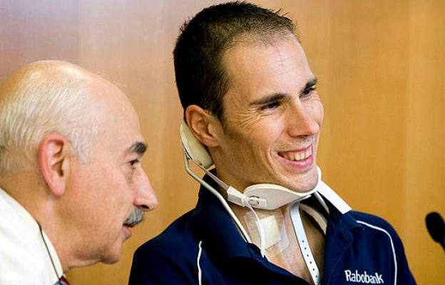 Telediario 1 - Horrillo, un ciclista afortunado