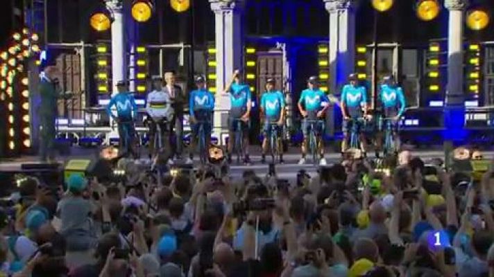 Telediario 1 - Espectacular presentación del Tour 2019 en Bruselas