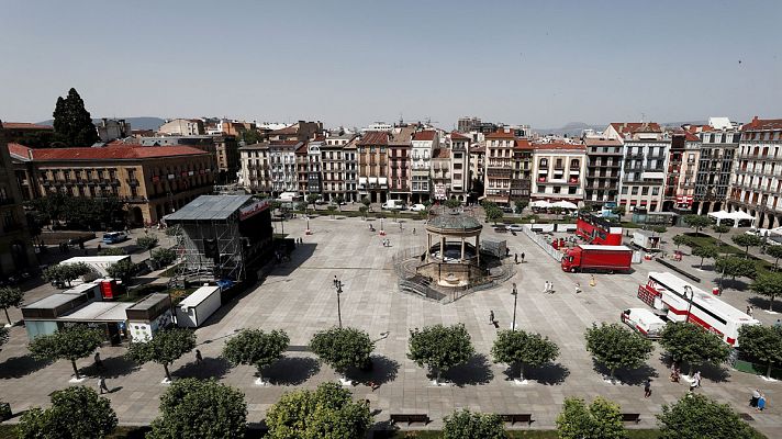 Pamplona se prepara para el comienzo de los Sanfermines