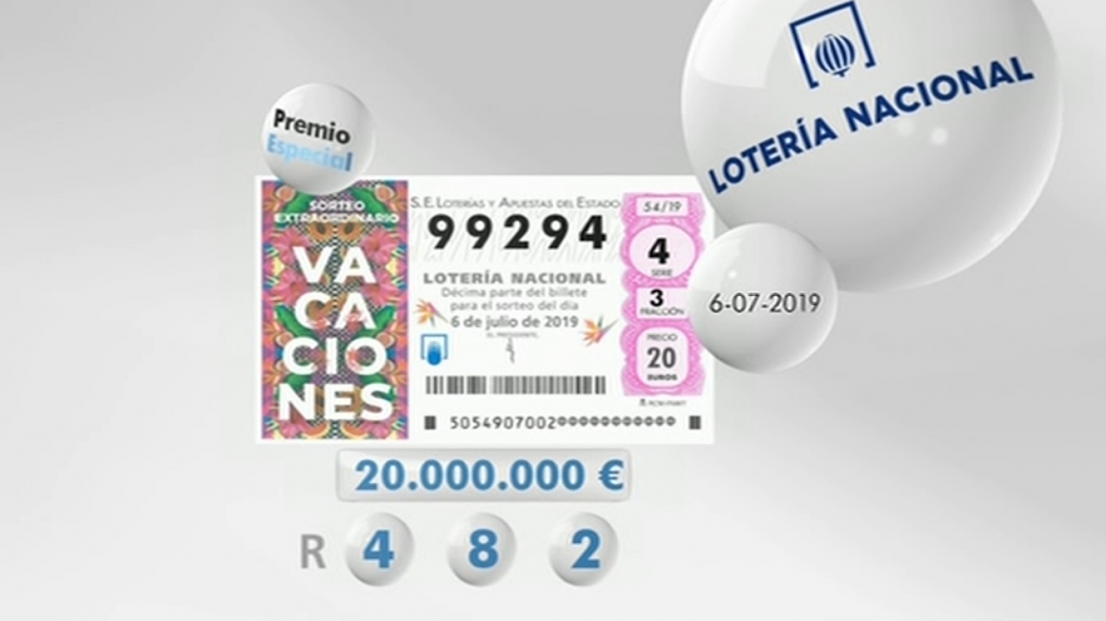 Loterías: Lotería viajera - 06/07/19 | RTVE Play