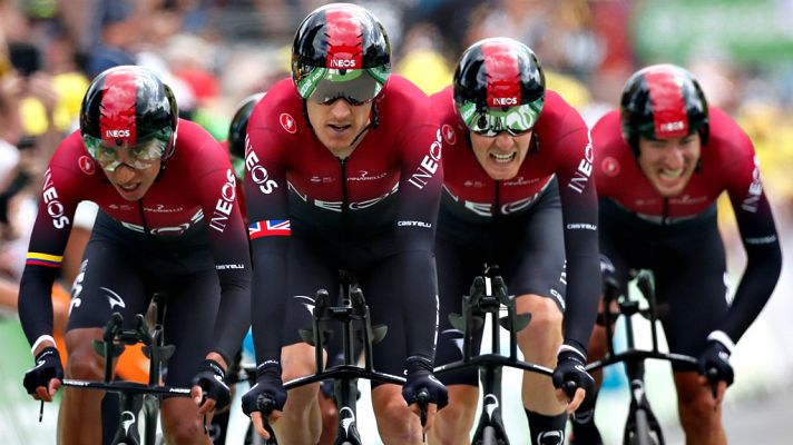 Tour de Francia - Tour 2019: Llegada a meta del equipo INEOS