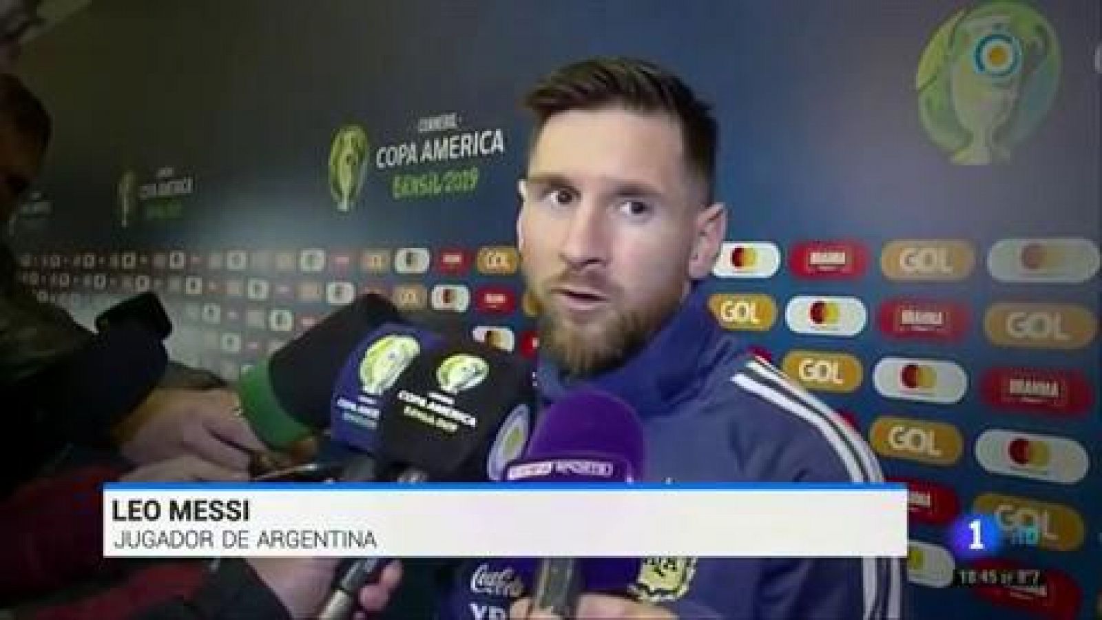 Messi clama contra "los árbitros y la corrupción" de la Copa América