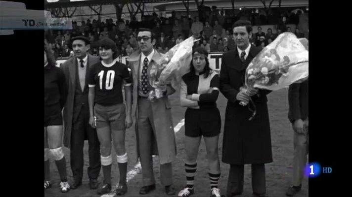 El primer partido de fútbol femenino de España