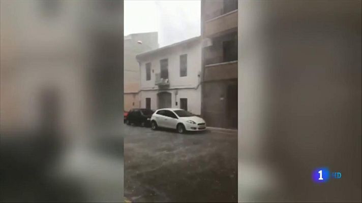 Telediario 1 - Tarde de tormentas muy intensas en el este peninsular