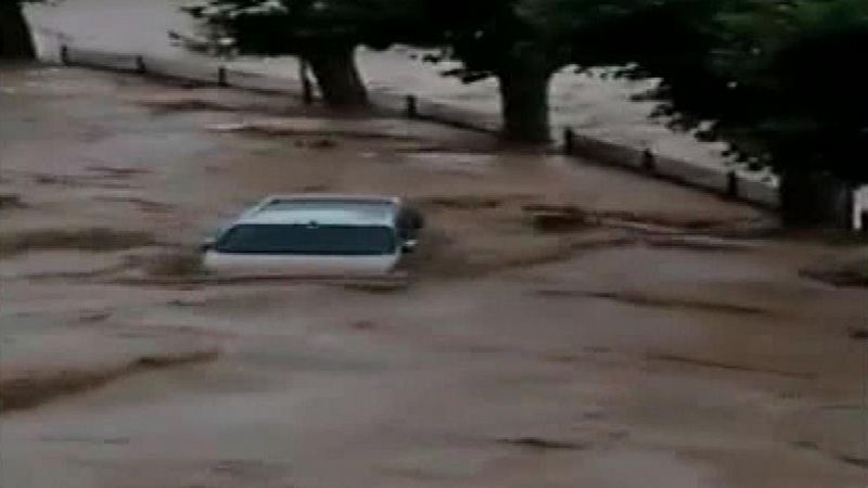 Las inundaciones del río Cidacos provoca graves daños materiales en Navarra