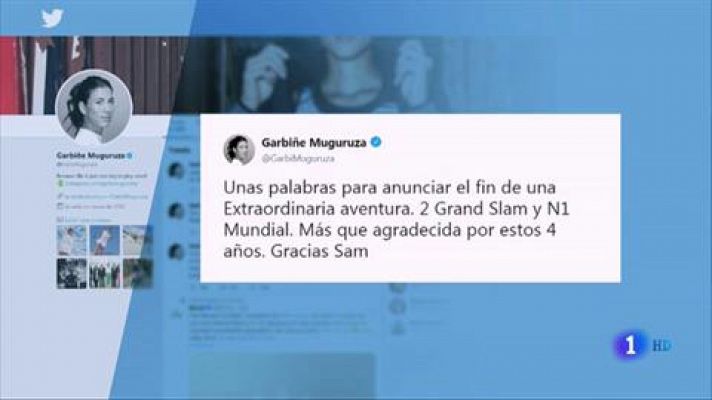 Telediario 1 - Sam Sumyk deja de ser entrenador de Garbiñe Muguruza