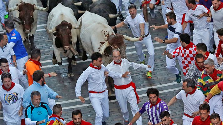 San Fermín - "Se me ha caído un mozo encima y después me he ido contra el manso"