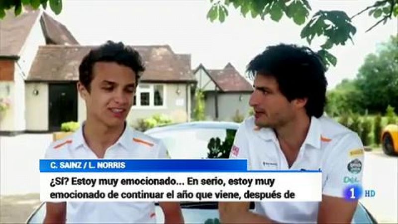Sainz y Norris, confirmados como pilotos de McLaren para el año que viene | Ver