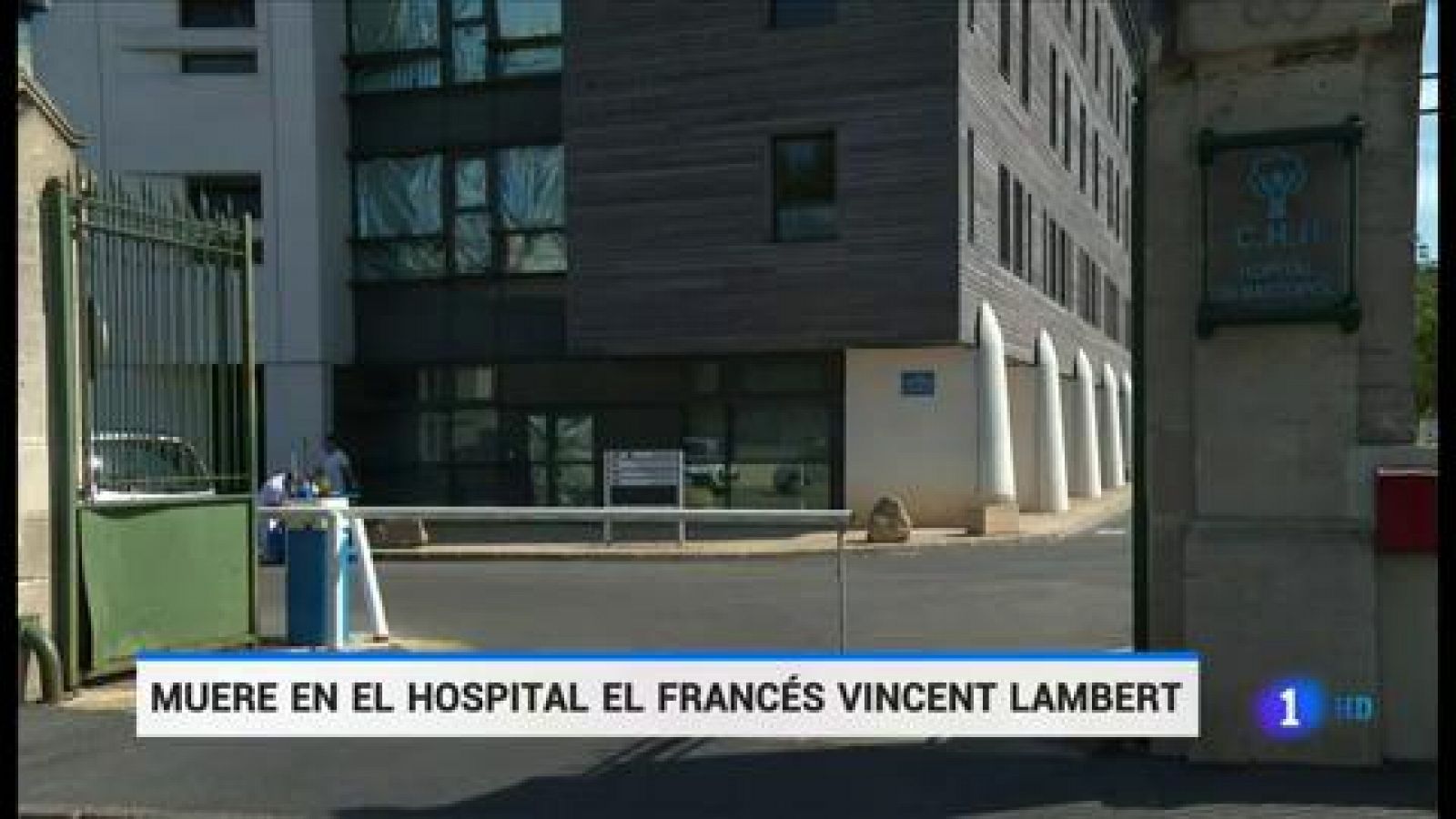 Telediario 1: Muere Vincent Lambert tras nueve días sin el apoyo de las máquinas que le mantenían con vida | RTVE Play