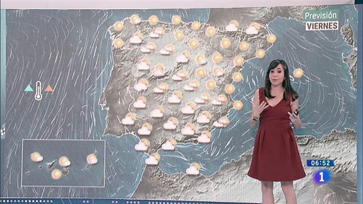 Telediario 1 - Avisos por temperaturas altas que alcanzarán los 40 grados en el interior peninsular