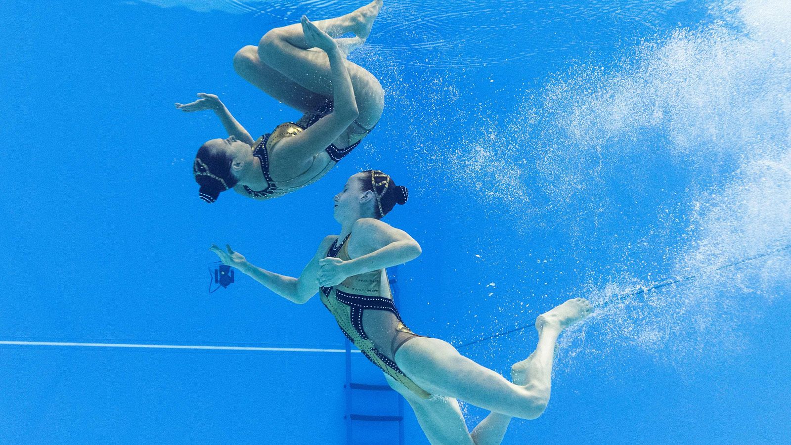 Mundial Natación | Ramírez y Saldaña nadan en la preliminar del dúo técnico