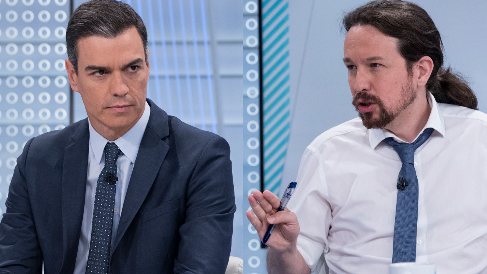 Sánchez e Iglesias, dardos cruzados en TVE por la formación de Gobierno