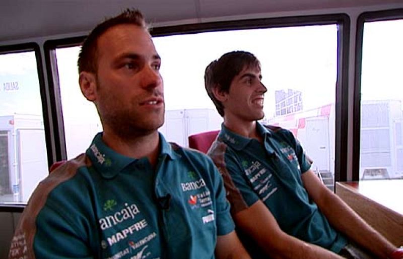 El error de Julián Simón en Montmeló, visto por él mismo y por su mecánico.