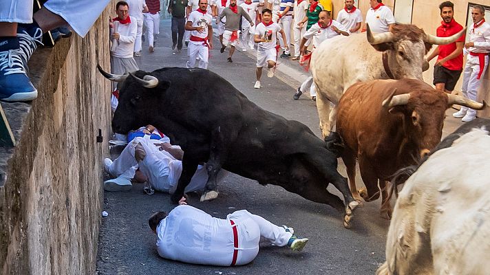Telediario 1 - Los veteranos de los Sanfermines coinciden: los encierros ya no son lo que eran