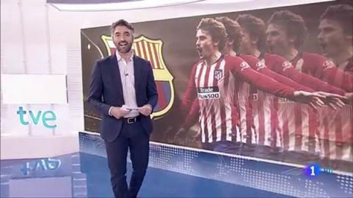 Telediario 1 - El Barcelona hace oficial el fichaje de Griezmann por cinco campañas