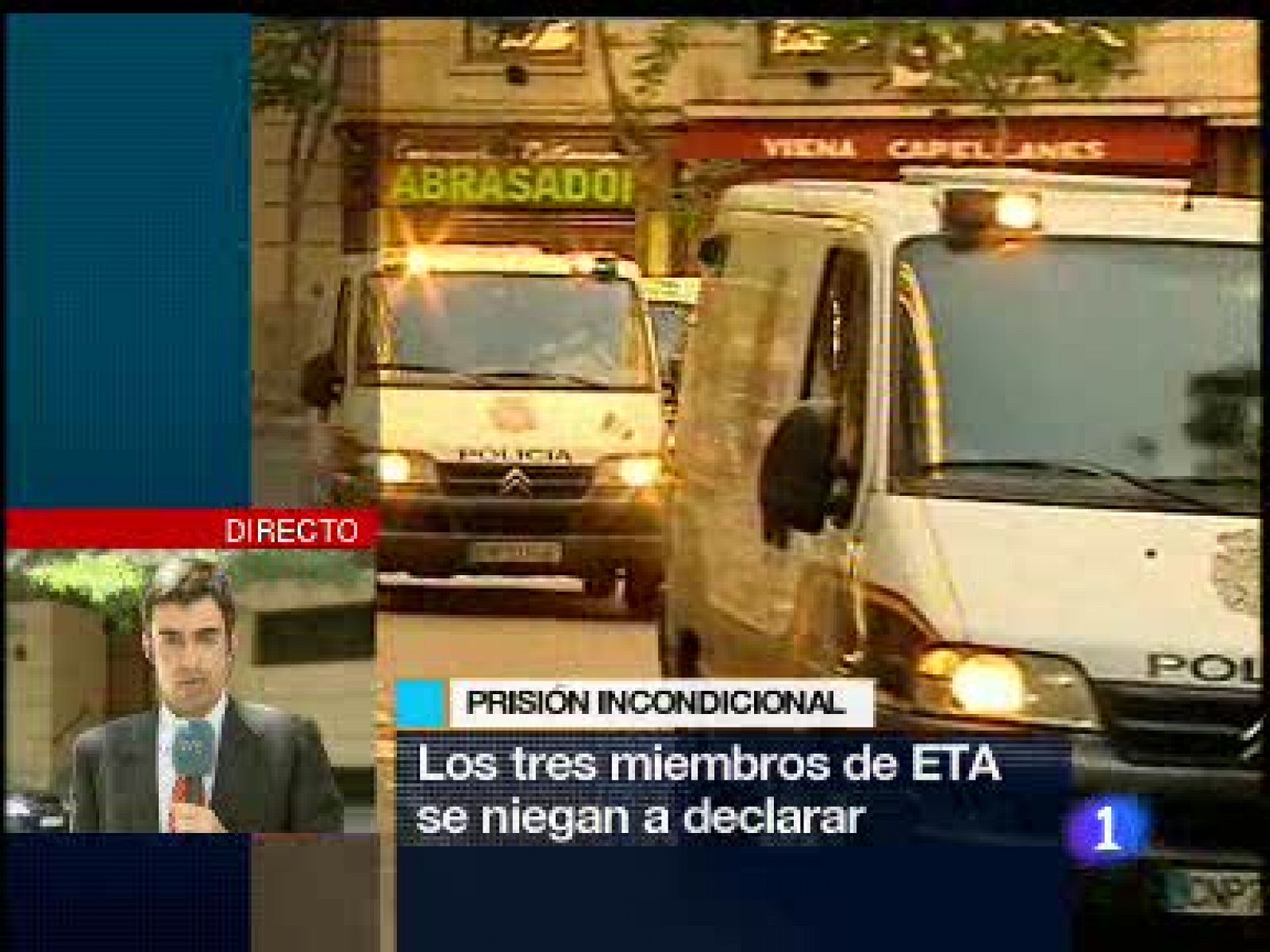 El juez Baltasar Garzón ha decretado prisión incondicional para los tres etarras detenidos con 75 kilos de explosivos en Guipúzcoa. Los detenidos se han negado a declarar. 