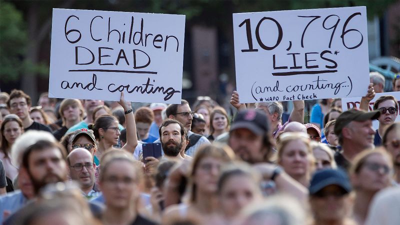 Protestas en EE.UU. contra los centros de detención de inmigrantes tras anunciar Trump redadas masiva