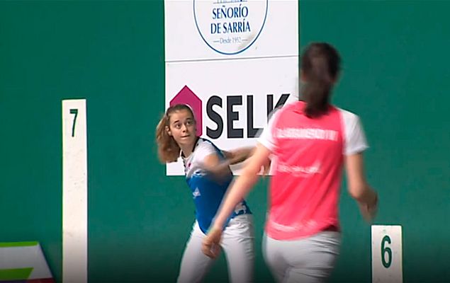 Telediario 1 - El deporte femenino sigue dando pasos firmes, esta vez en el Torneo San Fermín de Pelota Vasca
