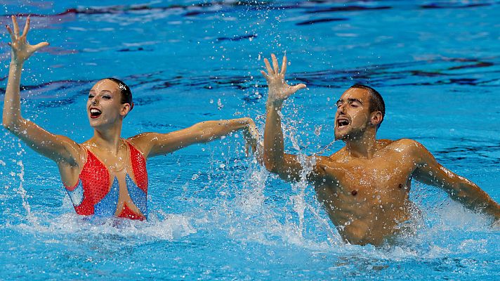  - Mundial Natación | Pau Ribes y Emma García, sextos en la final de dúo técnico mixto